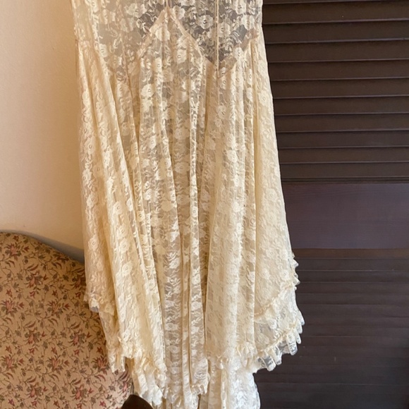 Free People French Courtship Lace Slip Maxi Midi Dress - Picture 2 of 7